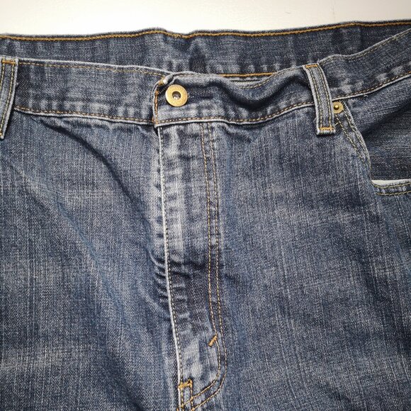 Levi's 569 Men's Size 42/32 Medium Wash Straight Legs Blue Jeans - Picture 4 of 14